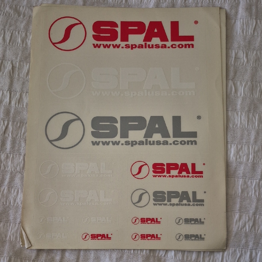 15 SPAL USA car Decals Tool box Stickers FULL SHEET